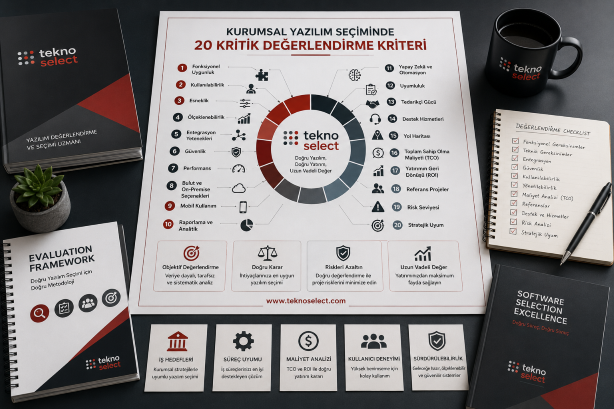 Kurumsal Yazılım Seçiminde Başarıyı Belirleyen 20 Kritik Değerlendirme Kriteri Doğru Karar Vermek İçin Nelere Bakmalısınız?